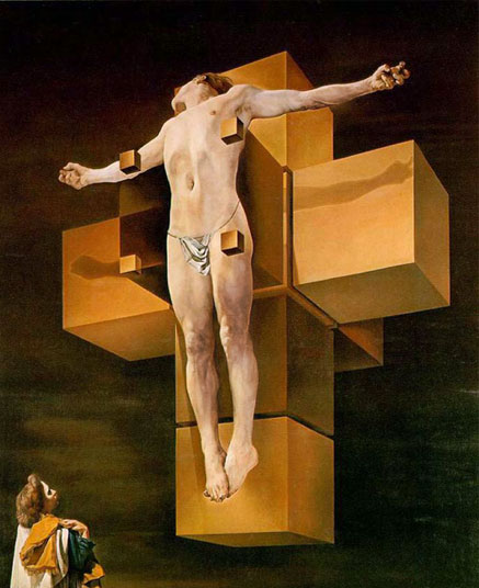 Crucifixion (Corpus Hypercubus): Salvador Dali