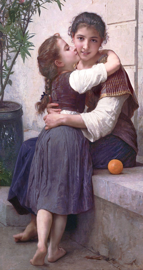 A Little Coaxing: William Bouguereau: edited by jessica